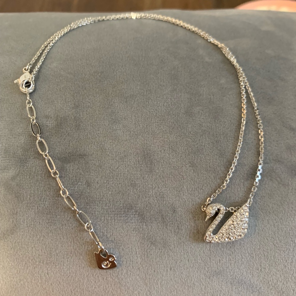 Swarovski swan necklace